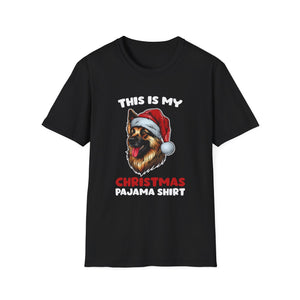 Christmas Pajama Shirt — German Shepherd Santa Tee