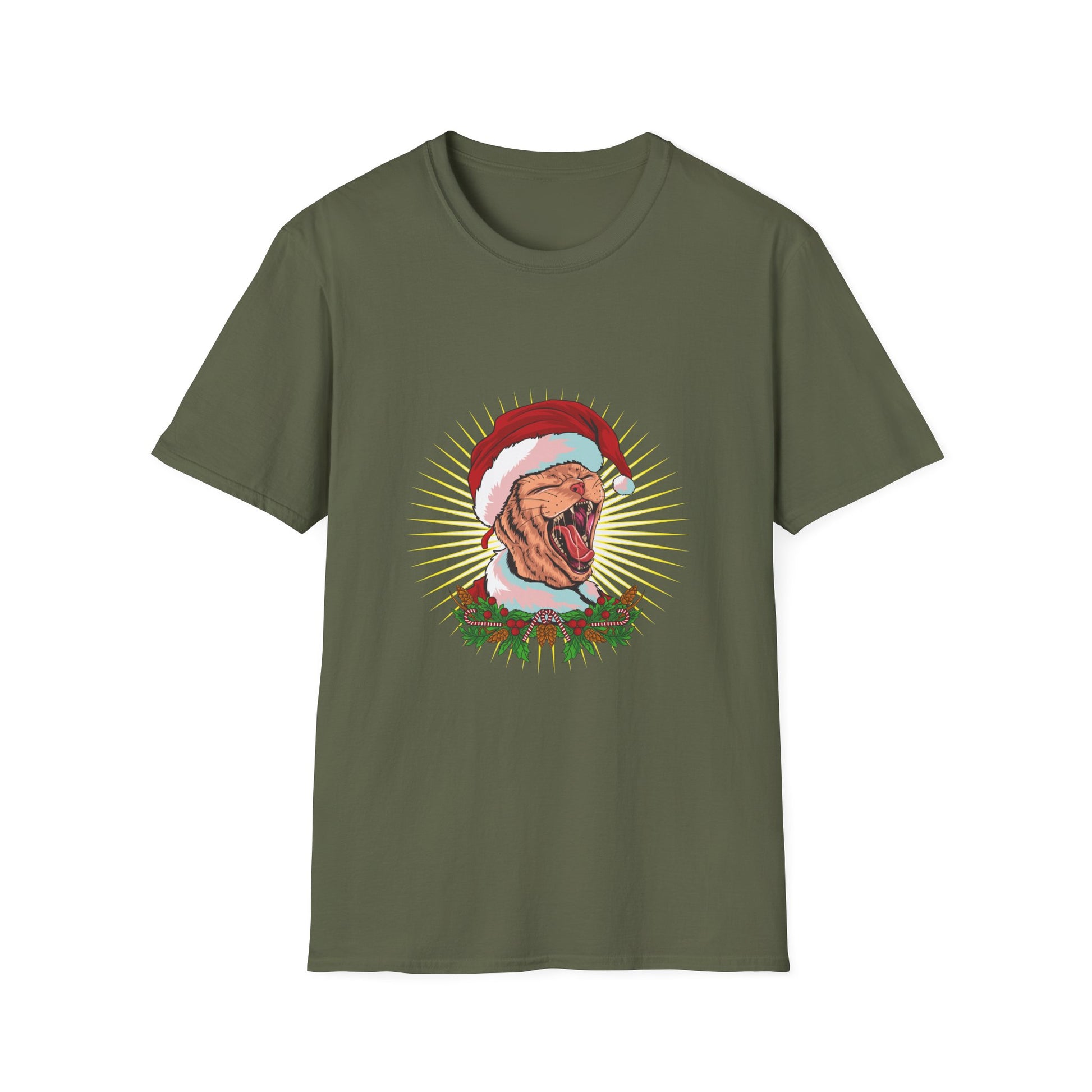 Cat Ugly Christmas Funny Merry Christmas Cat Hate Christmas Unisex T-Shirt