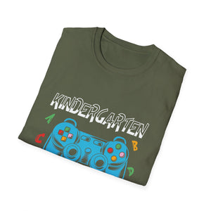 Kindergarten Level Begins T-Shirt — Gamer Controller Back-to-School Tee