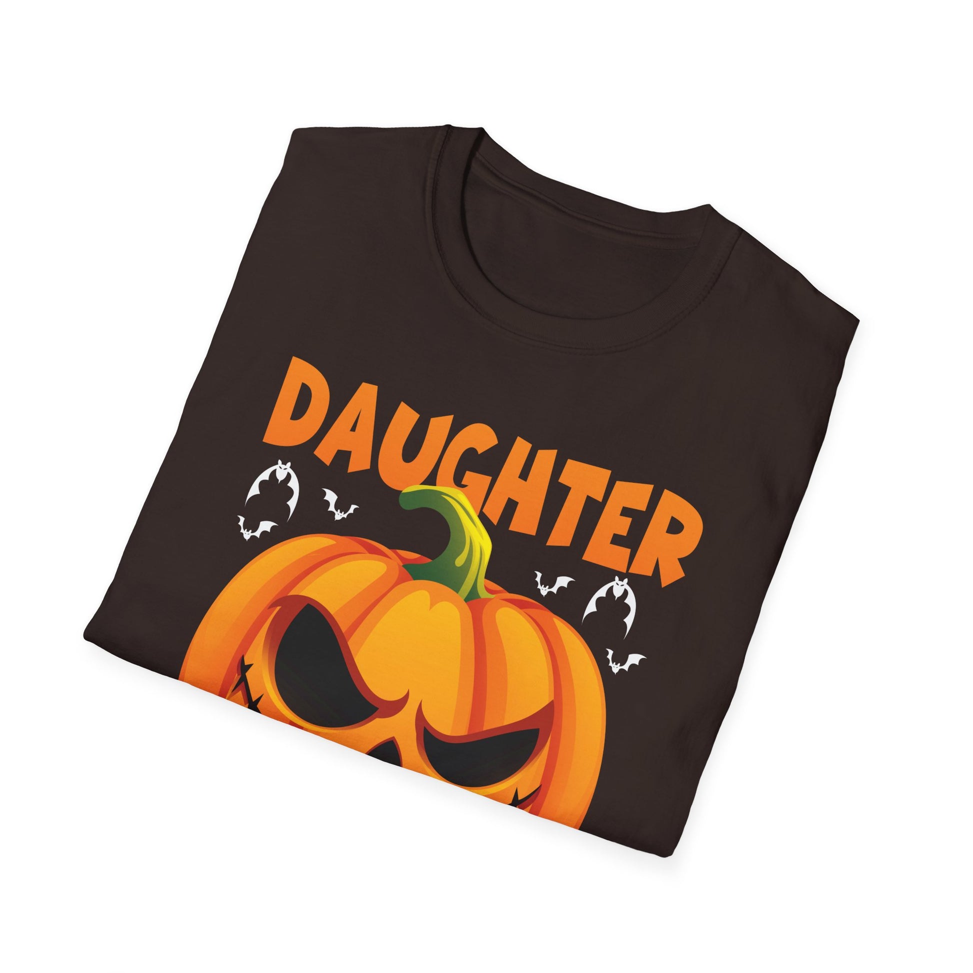 Daughter Halloween Costume Funny Pumpkin Family Halloween Tee Unisex Softstyle T-Shirt
