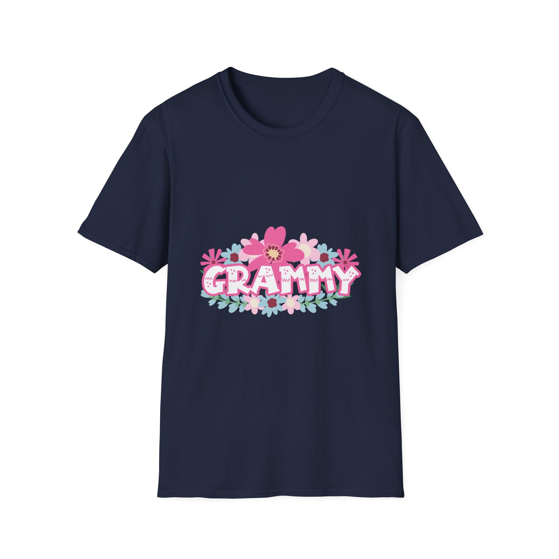 Grammy Floral T-Shirt — "Grammy" Pink Flower Graphic, Mother's Day Gift