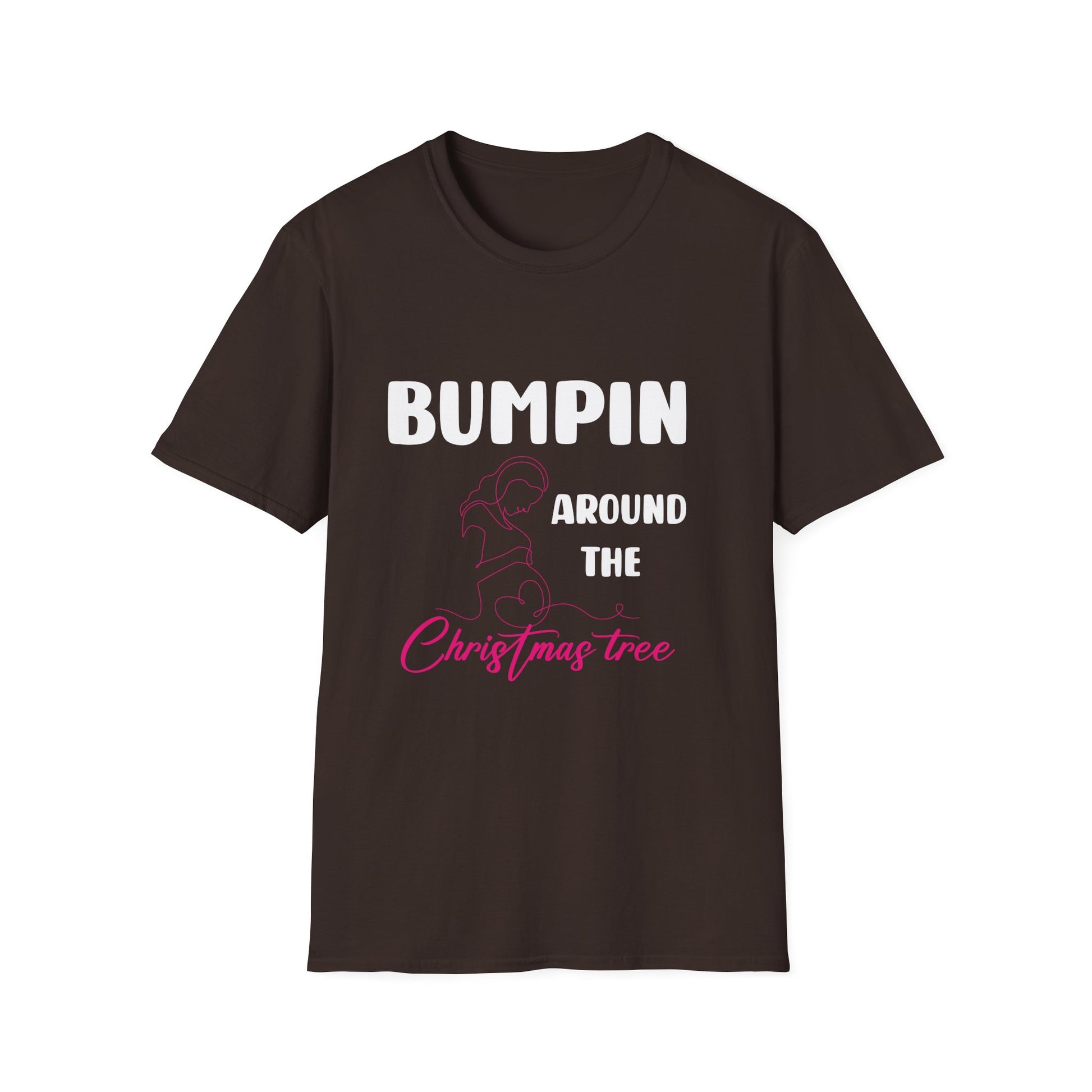 Bumping Around the Christmas Tree Christmas Pregnancy Unisex T-Shirt