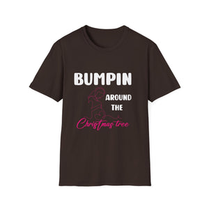 Bumping Around the Christmas Tree Christmas Pregnancy Unisex T-Shirt