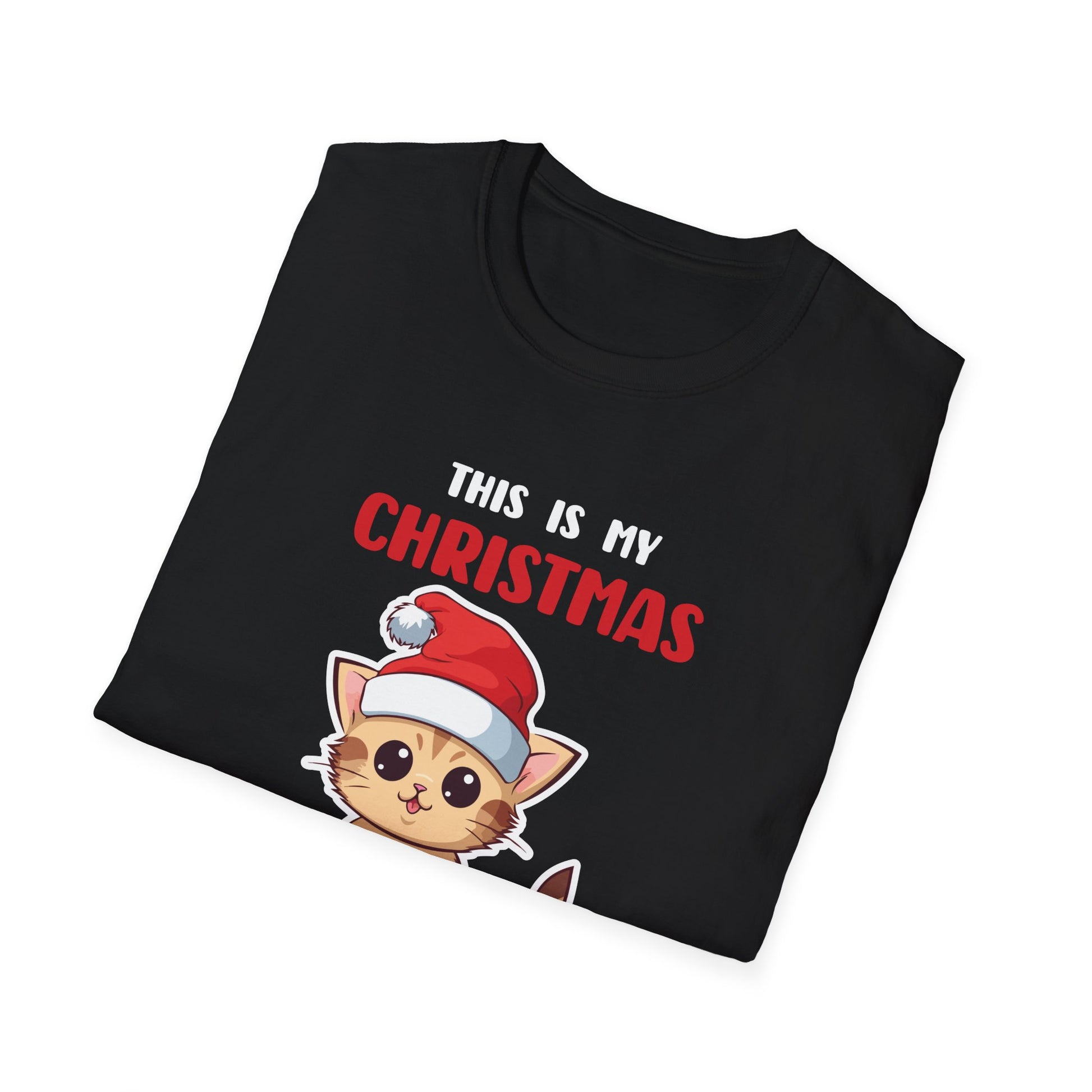 Cat Lover This Is My Christmas Pajama Shirt Christmas Unisex T-Shirt