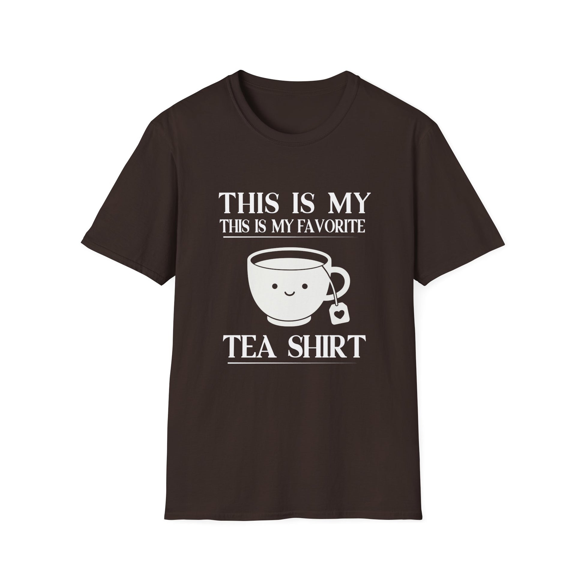 Funny Tea Shirt T-Shirt — "This Is My Favorite Tea Shirt" Cute Tea Cup Tee