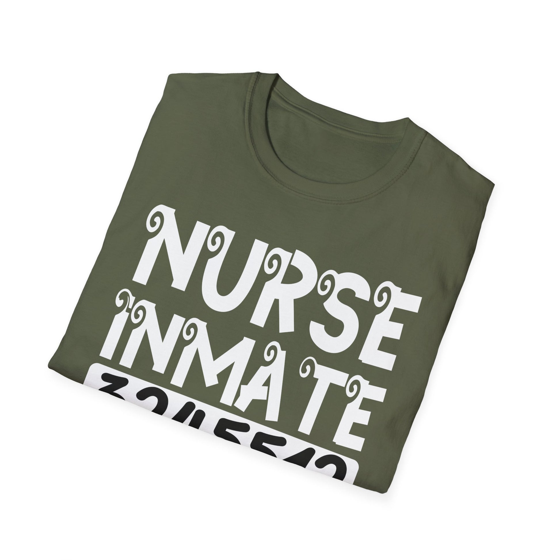 Nurse Inmate Graphic T-Shirt — Funny Prisoner ID Nursing Tee