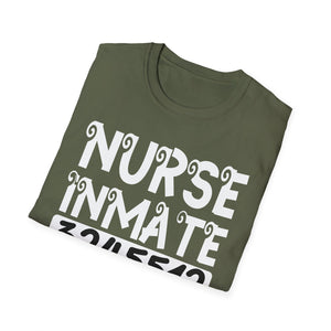 Nurse Inmate Graphic T-Shirt — Funny Prisoner ID Nursing Tee