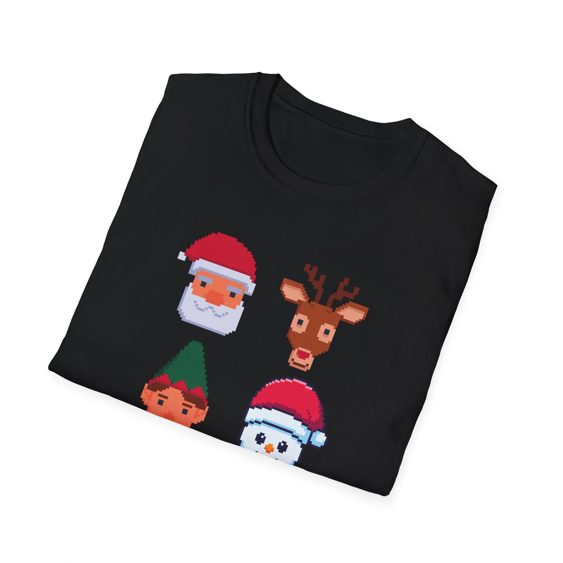 Christmas Santa Elf Lights Gaming Controllers Xmas Boys Kids T-Shirt