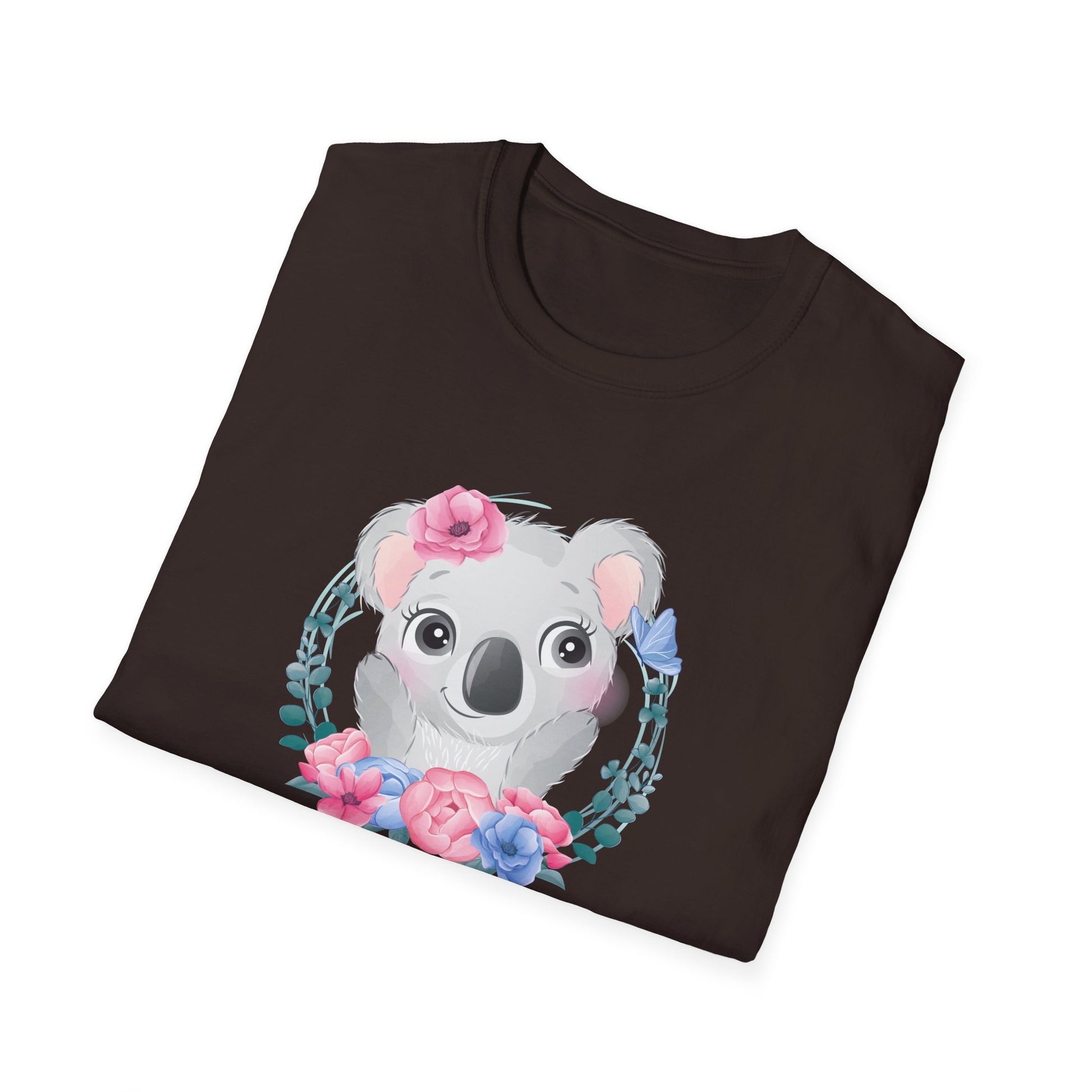 Birthday Girl Koala T-Shirt — Cute Floral Kids' Birthday Tee