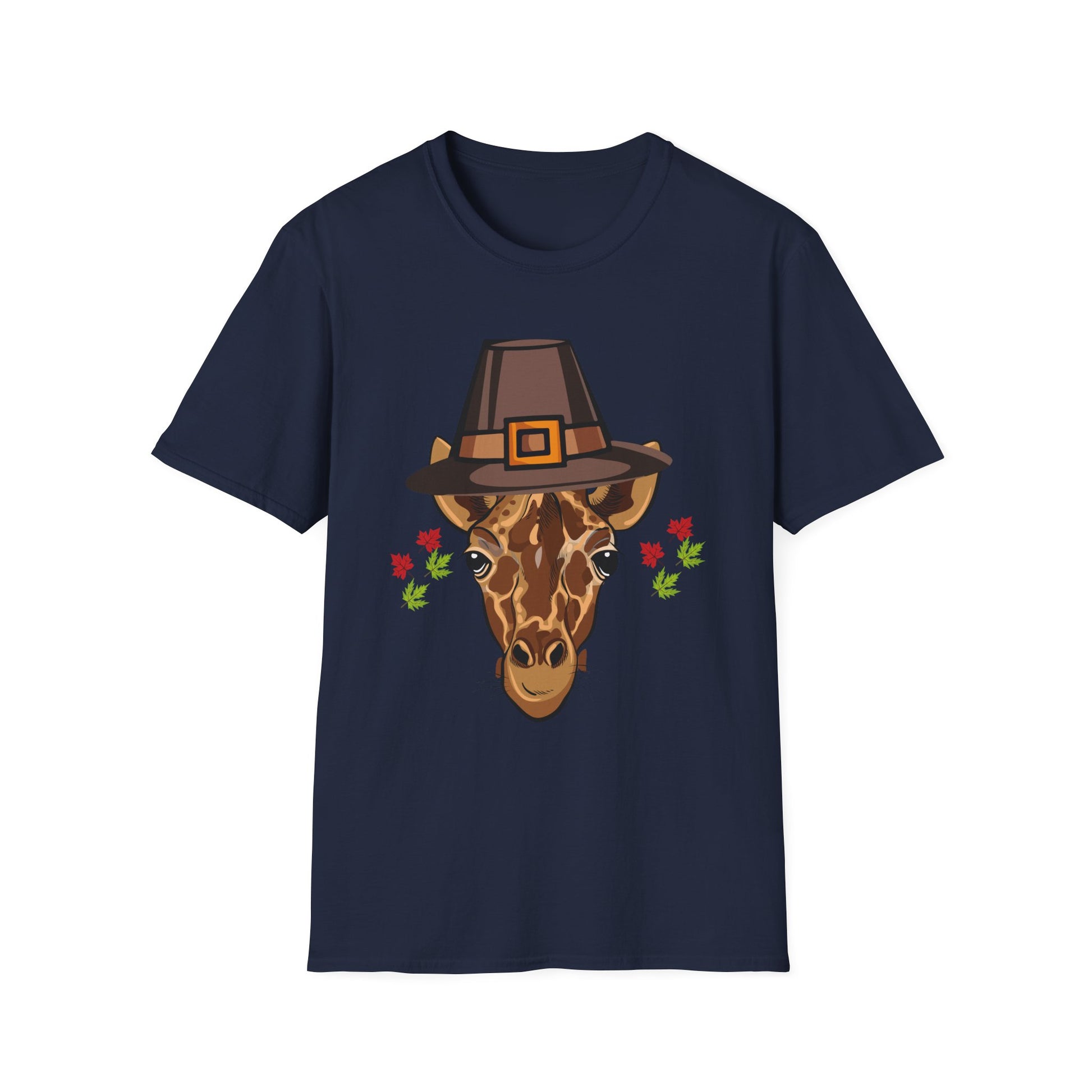 Thankful Giraffe Thanksgiving T-Shirt  Unisex T-Shirt