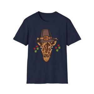 Thankful Giraffe Thanksgiving T-Shirt  Unisex T-Shirt