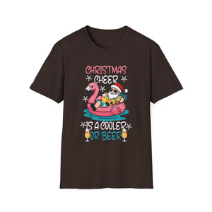 Christmas Cheer Is A Cooler Of B for Sommer Christmas Unisex T-Shirt