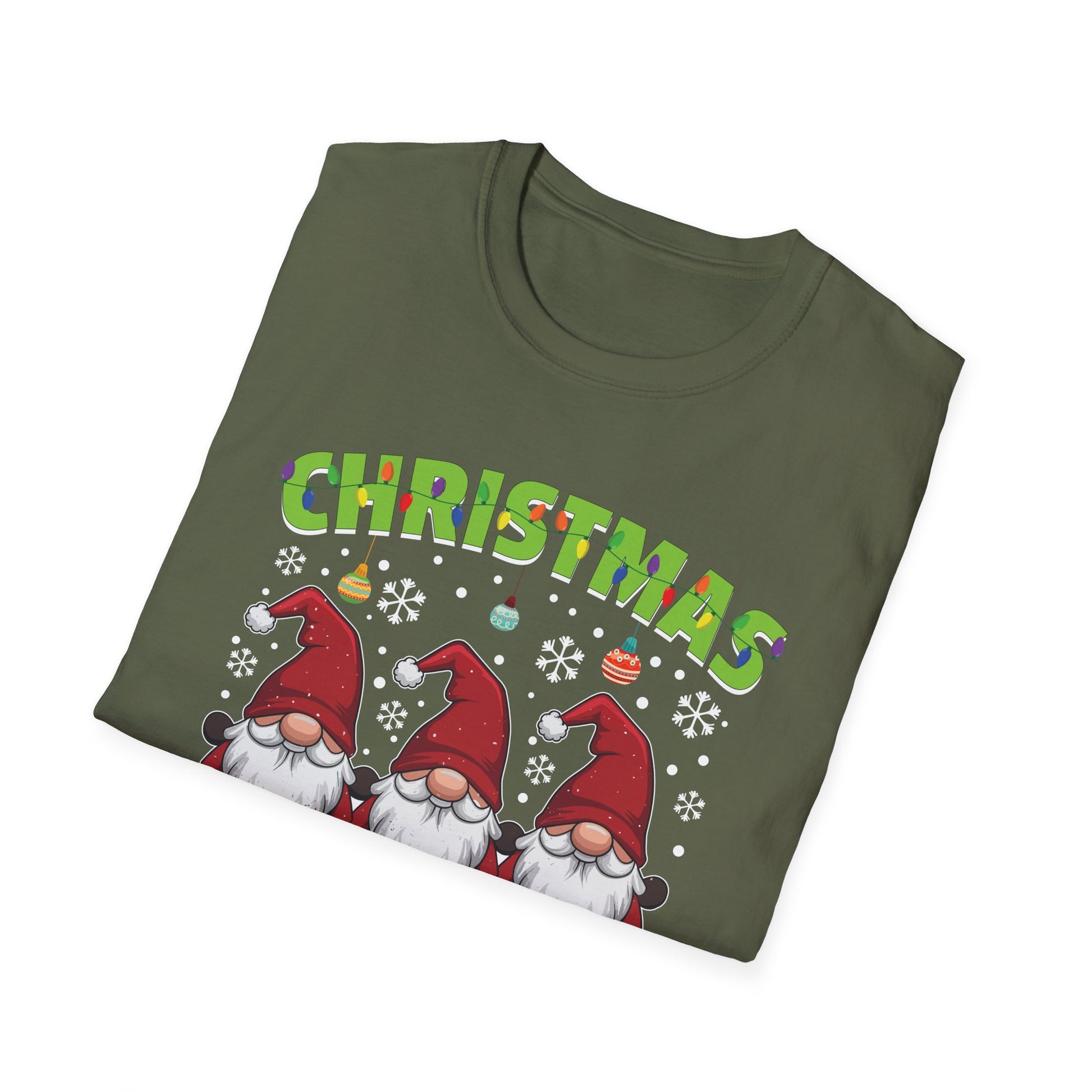 Christmas Gnomes T-Shirt — "Christmas with My Gnomies" Holiday Tee