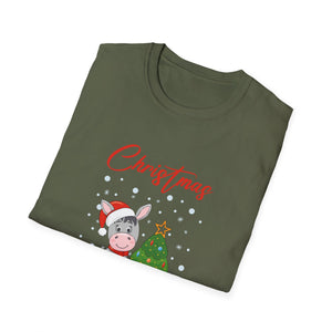 Christmas Is Better With A Donkey Ugly Christmas Sweater Unisex T-Shirt