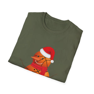 Christmas Basketball Snowman Shirt Basketball Christmas Unisex T-Shirt
