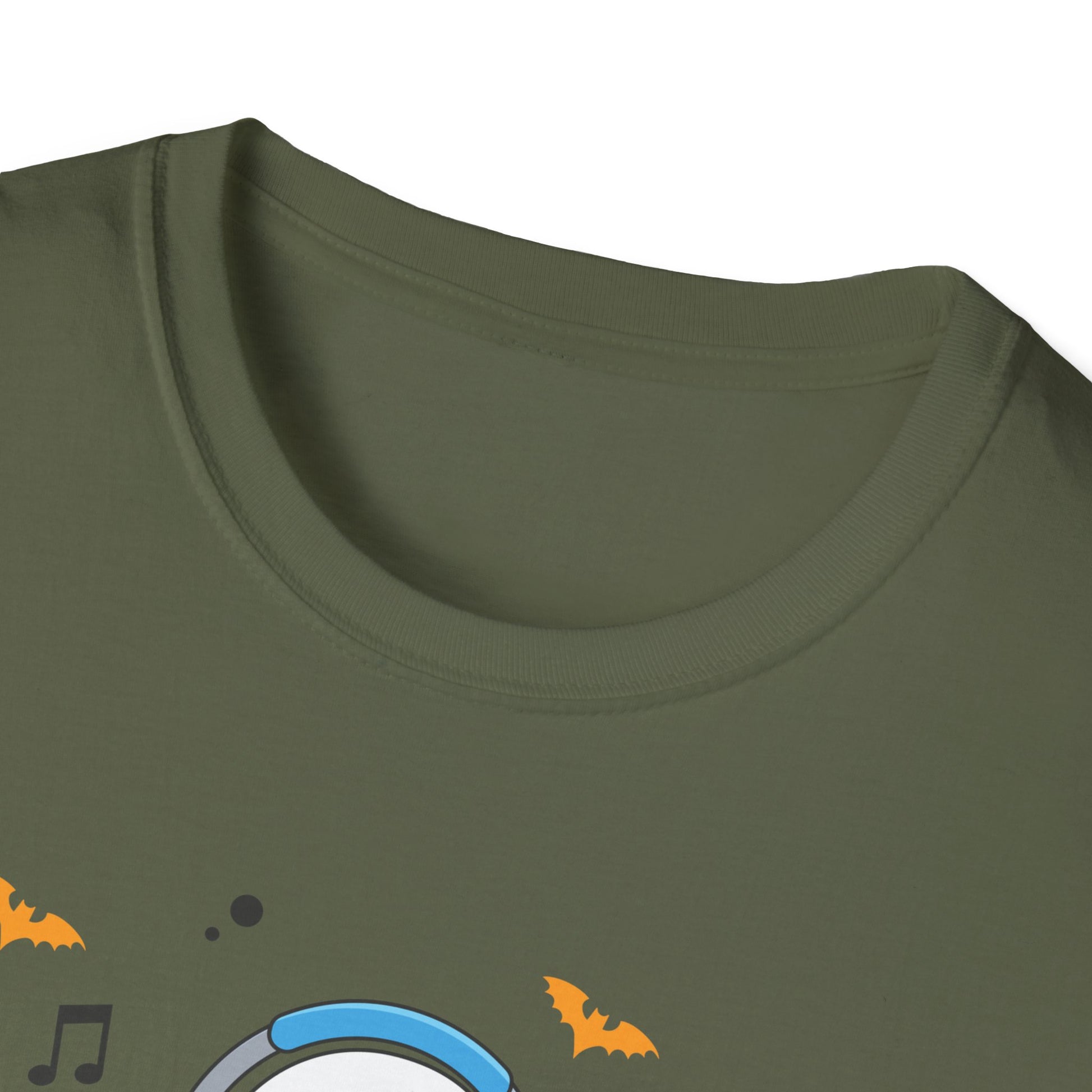Ghost Producer T-Shirt — Cute Ghost with Headphones Halloween Music Tee