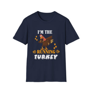 I'm the Running Turkey T-Shirt - Unisex Softstyle Thanksgiving Tee
