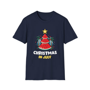 Christmas in July T‑Shirt — Watermelon Tree Summer Holiday Tee