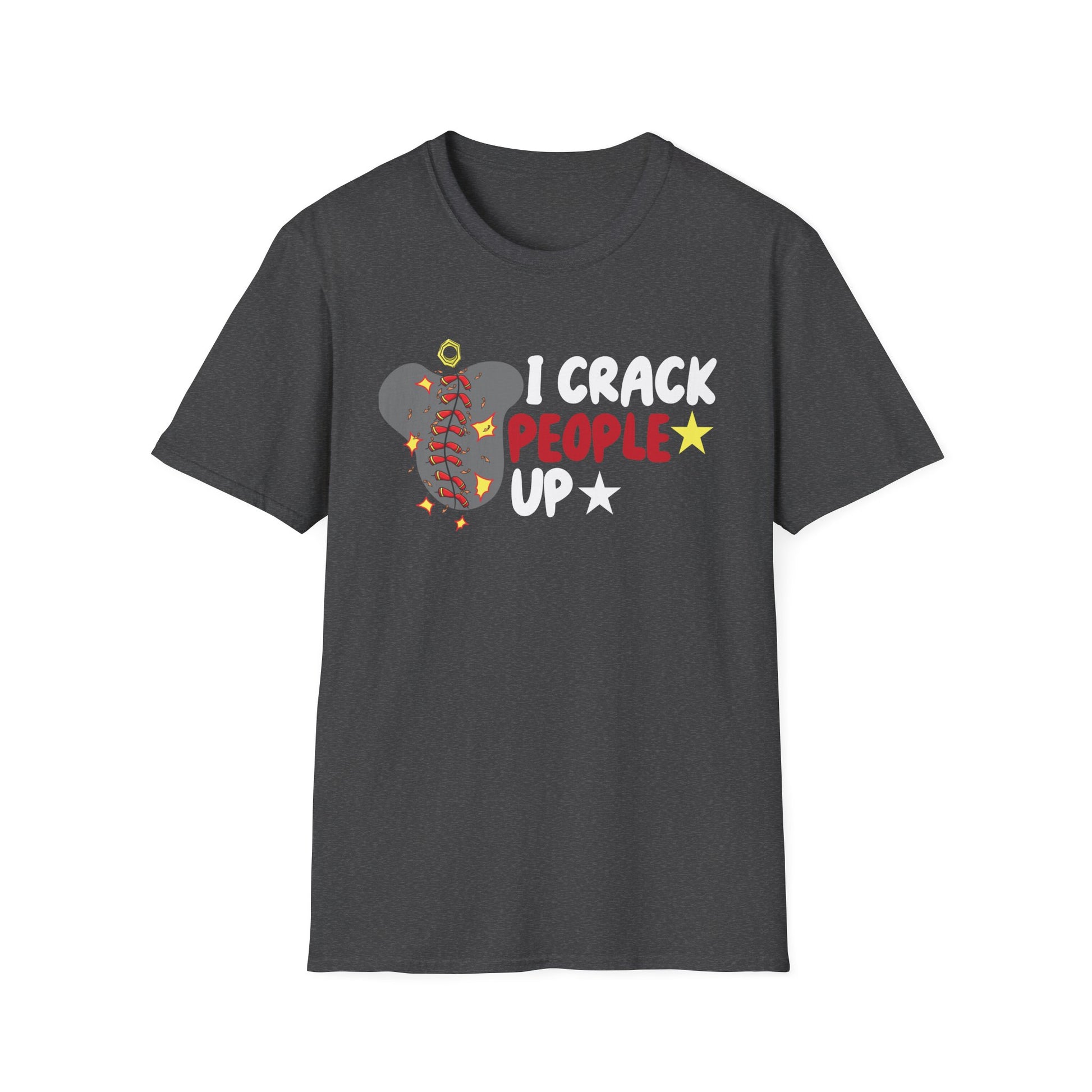 I Crack People Up T-Shirt — Funny Brain/Skull Comedy Graphic Tee