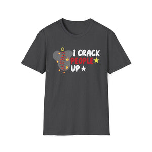 I Crack People Up T-Shirt — Funny Brain/Skull Comedy Graphic Tee