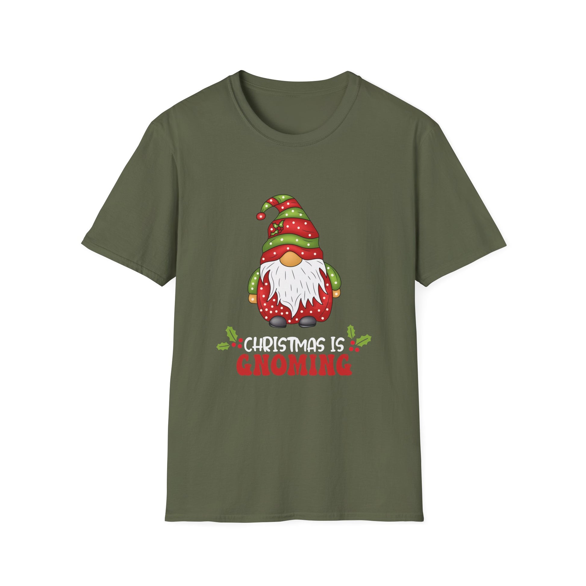 Christmas Is Gnoming Funny Santa Christmas Gnome Christmas Unisex T-Shirt