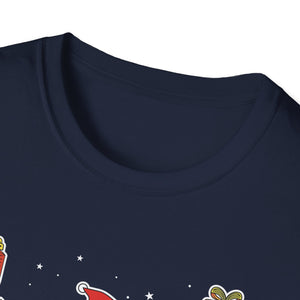 Funny Christmas Pajama Gangsta Wrapper Christmas Unisex Softstyle T-Shirt