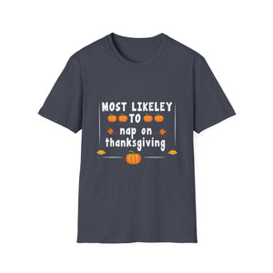 Thanksgiving Nap T-Shirt | Unisex Softstyle Tee