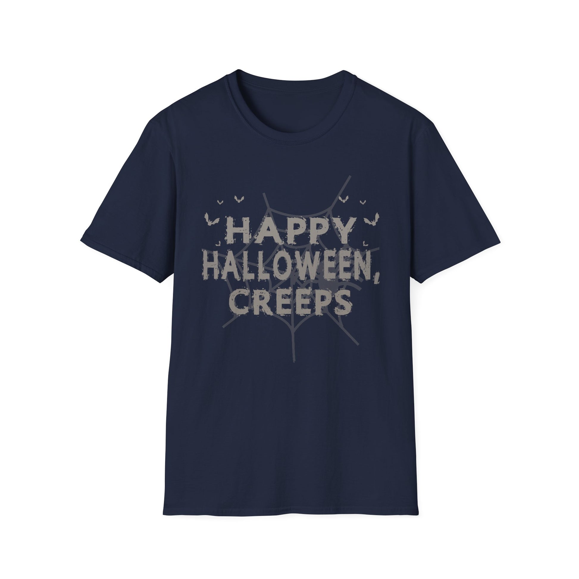 Halloween Creeps T-Shirt — "Happy Halloween, Creeps" Spooky Graphic Tee