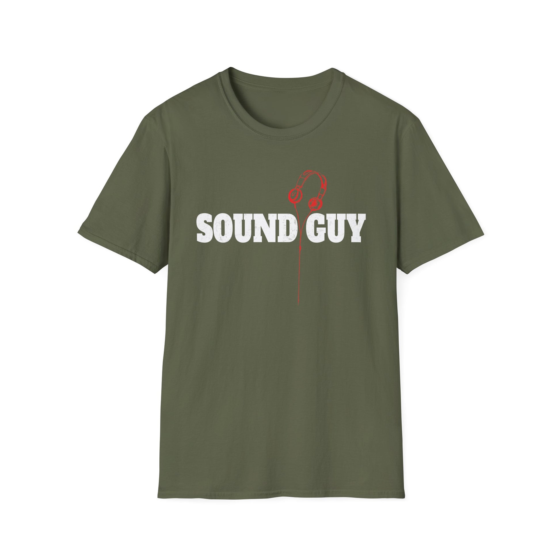 Sound Guy T-Shirt – Pro Audio Headphones Crew Tee