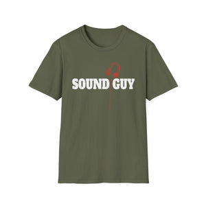Sound Guy T-Shirt – Pro Audio Headphones Crew Tee