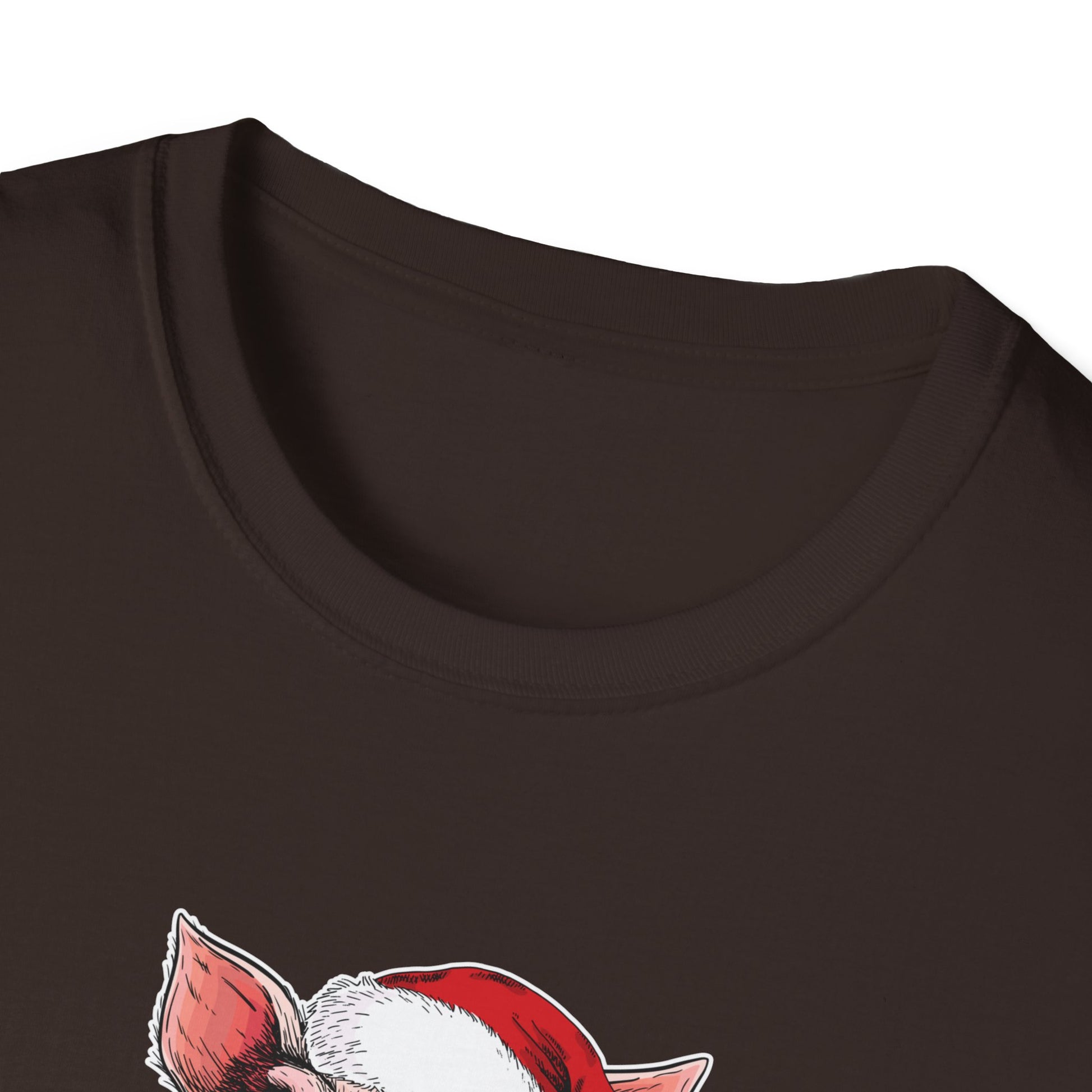 Christmas Pig T-Shirt – Plaid Santa Pig with “Ho Ho Ho Let Me Suck Them Toes” Holiday Tee