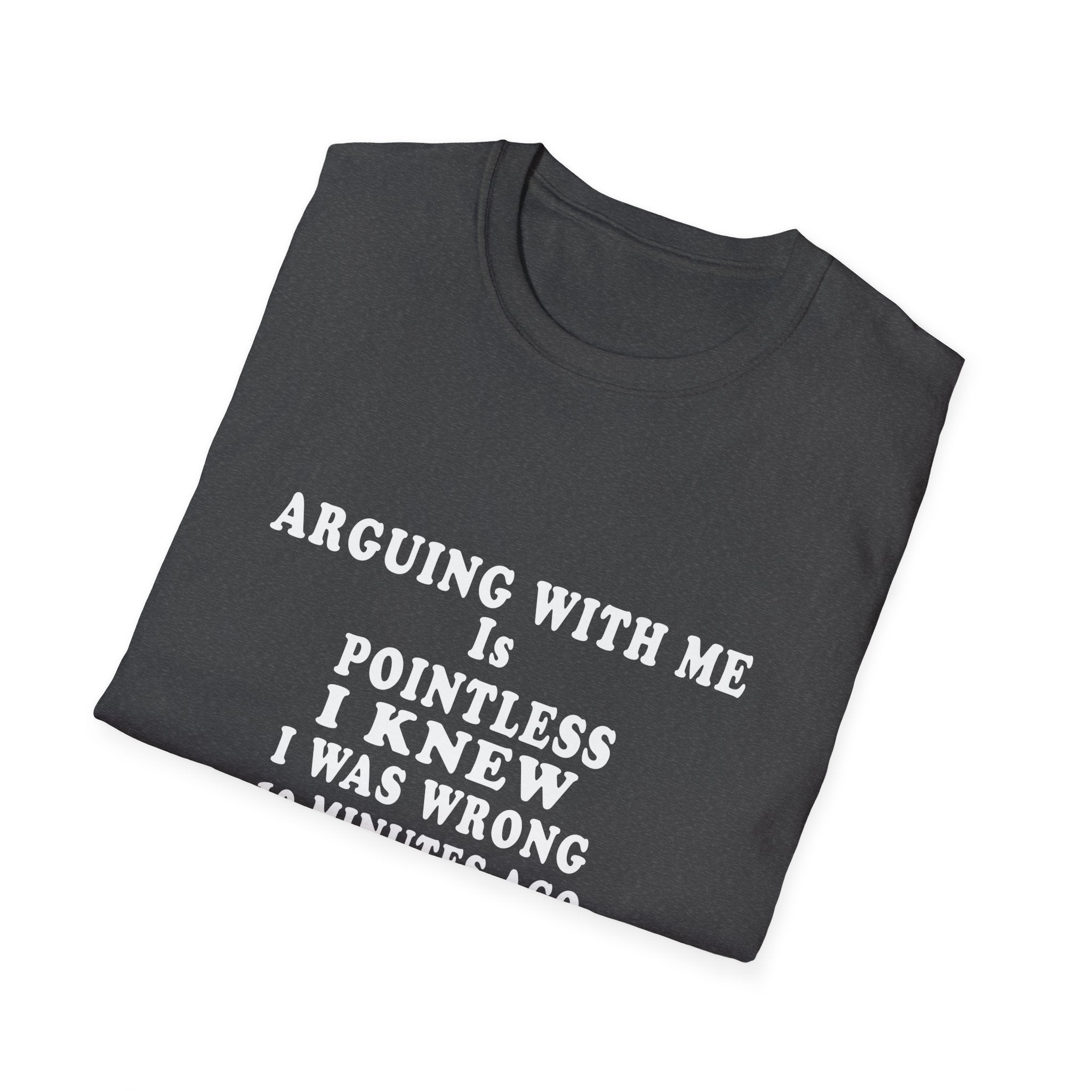 Funny 'Arguing With Me Is Pointless' Graphic T-Shirt