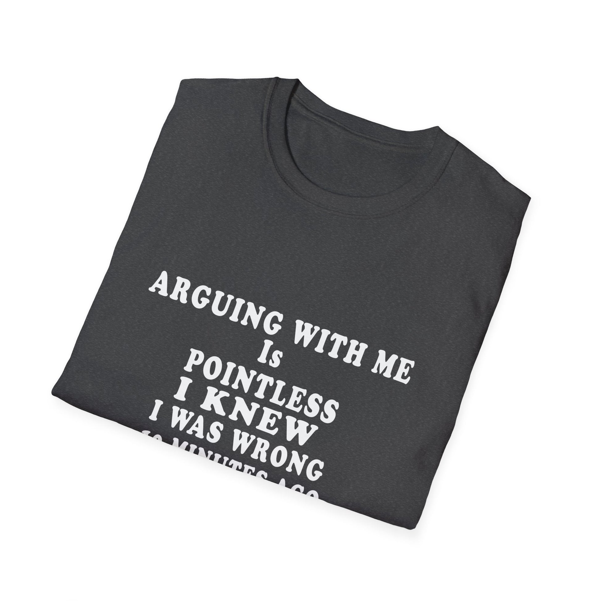 Funny 'Arguing With Me Is Pointless' Graphic T-Shirt