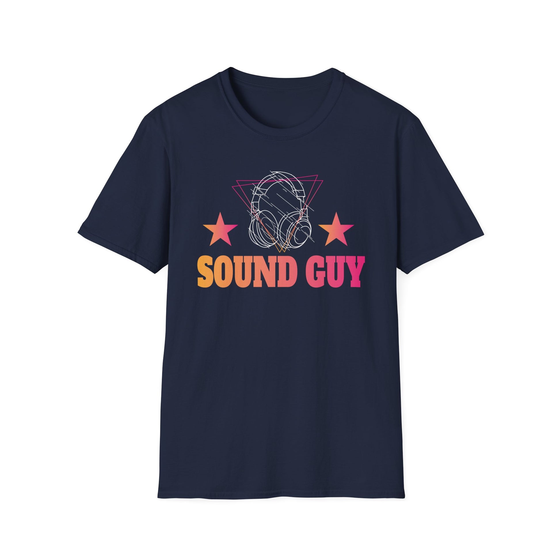 Sound Guy T-Shirt — Retro Headphones Tee for Audio Engineers & DJs