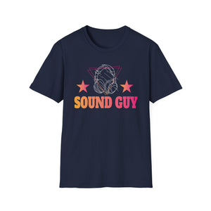 Sound Guy T-Shirt — Retro Headphones Tee for Audio Engineers & DJs
