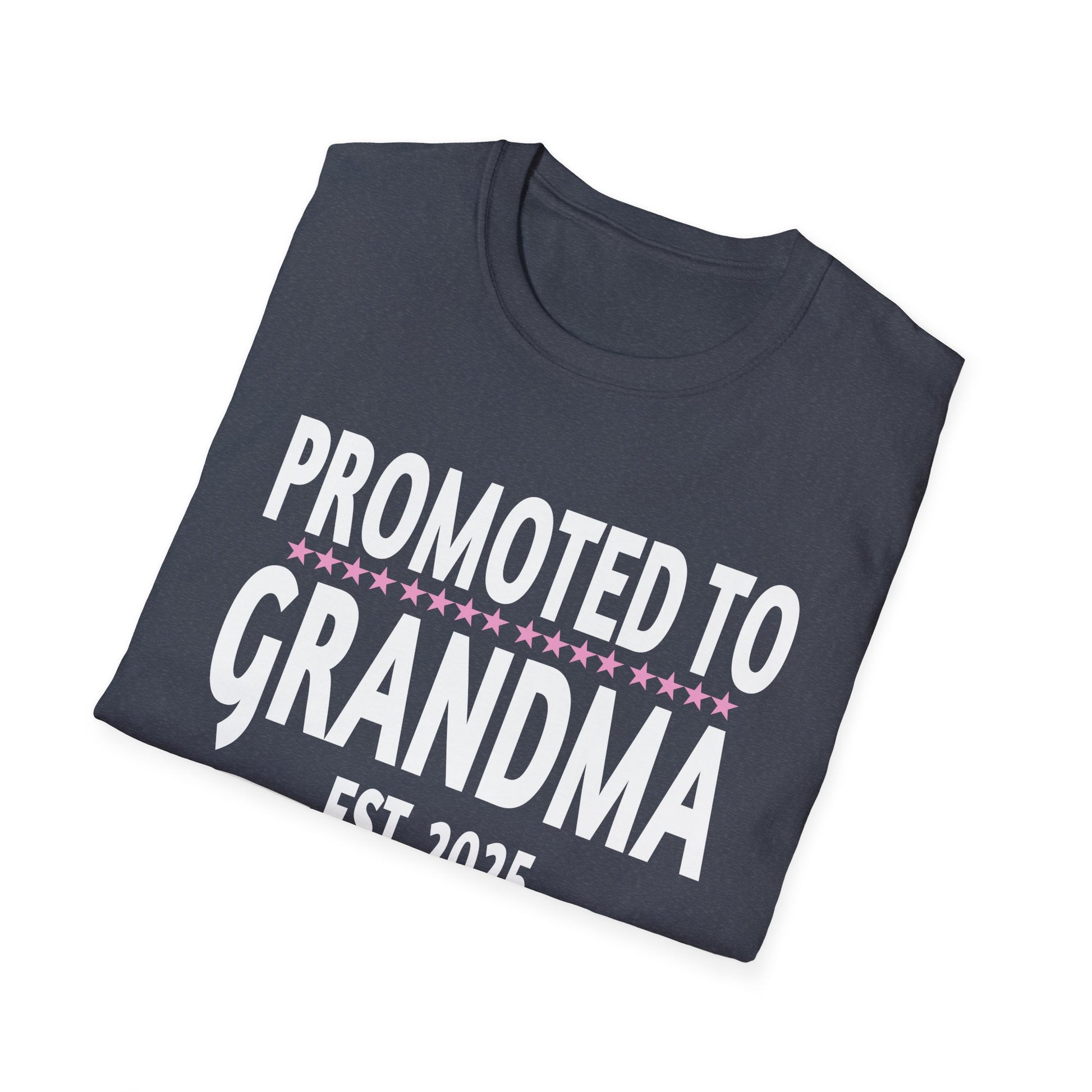 1st Time Grandma EST 2025 New First Grandma 2025 Unisex Softstyle T-Shirt