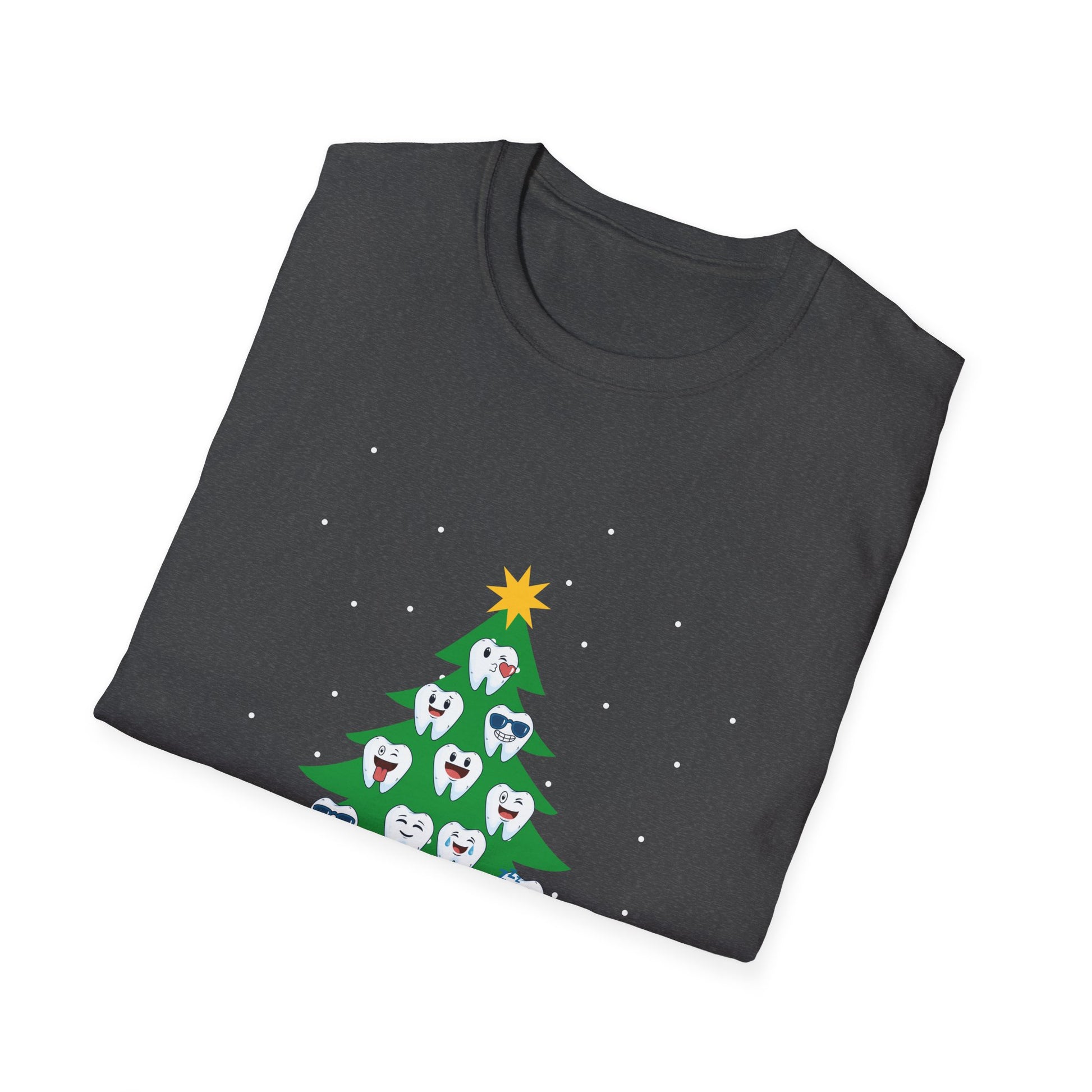 Christmas Dental Tree T-Shirt — "Merry Christmas" Dentist Holiday Tee