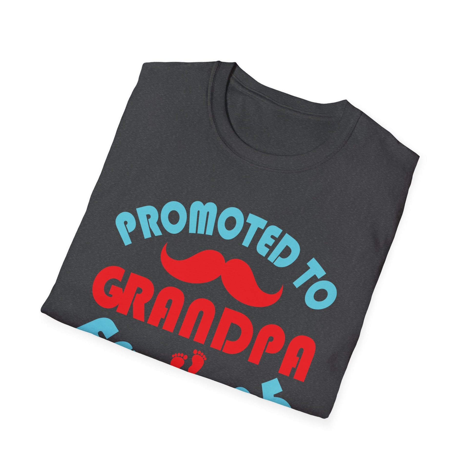 Promoted to Grandpa Est. 2025 T-Shirt — New Grandpa Announcement Tee