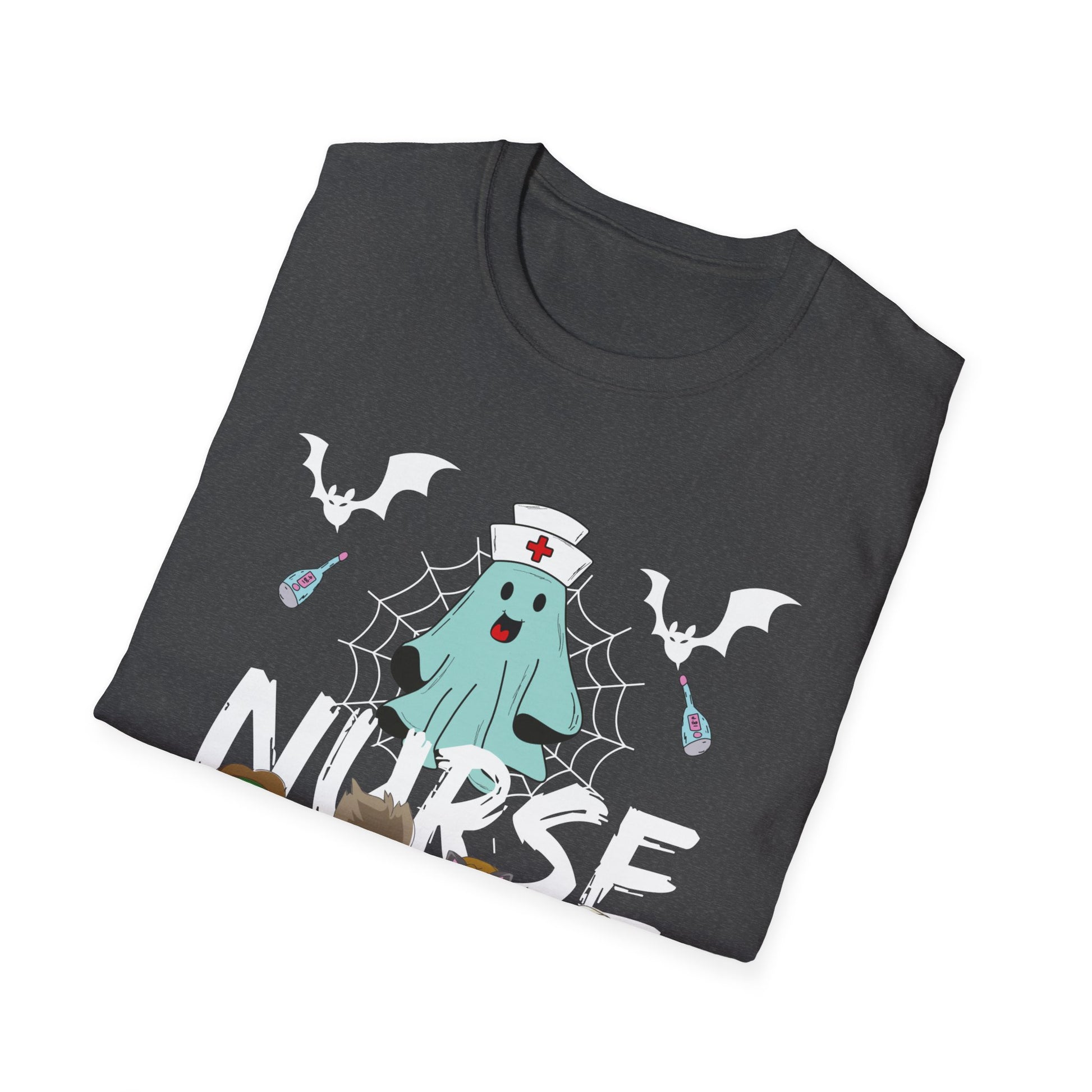 Cute Halloween Nurse Nursing Zombie Halloween Pattern TeeUnisex Softstyle T-Shirt