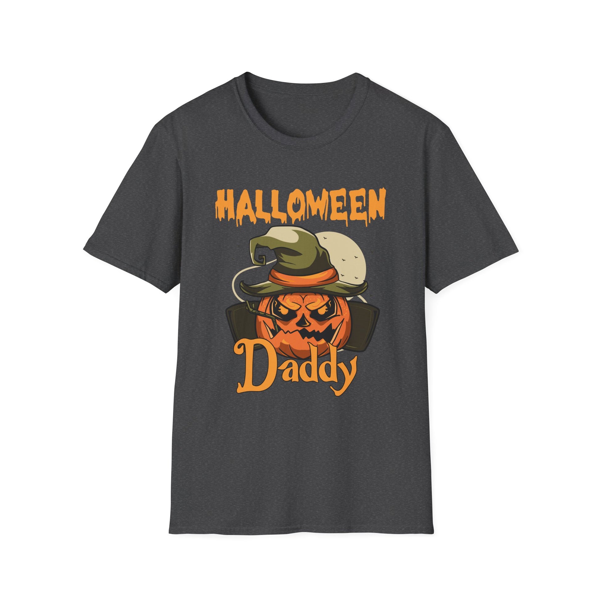 Halloween Daddy T-Shirt — Pumpkin Skull Dad Costume Tee