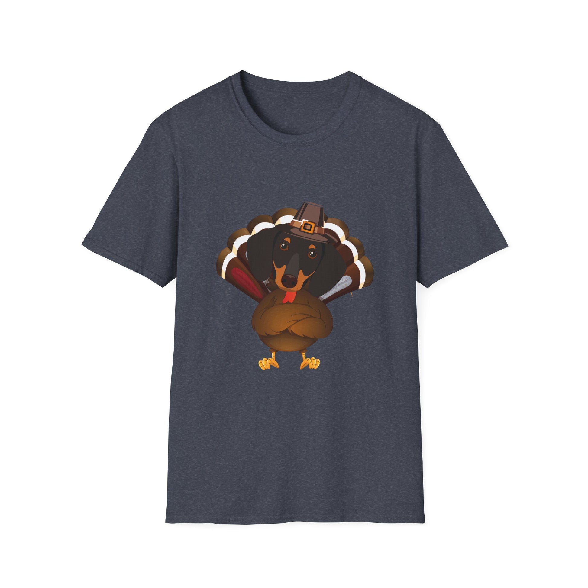 Thankful Turkey T-Shirt – Cute Pilgrim Turkey Thanksgiving Tee  Unisex T-Shirt