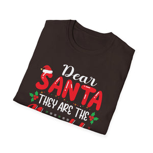 Dear Santa They Are The Naughty Ones Christmas T-Shirt