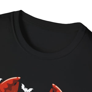 Happy Halloween Boo Spiders Witch Hat Halloween Tee Unisex Softstyle T-Shirt