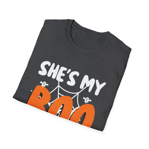 She’s My Boo Halloween T-Shirt — Cute Couples Costume Tee