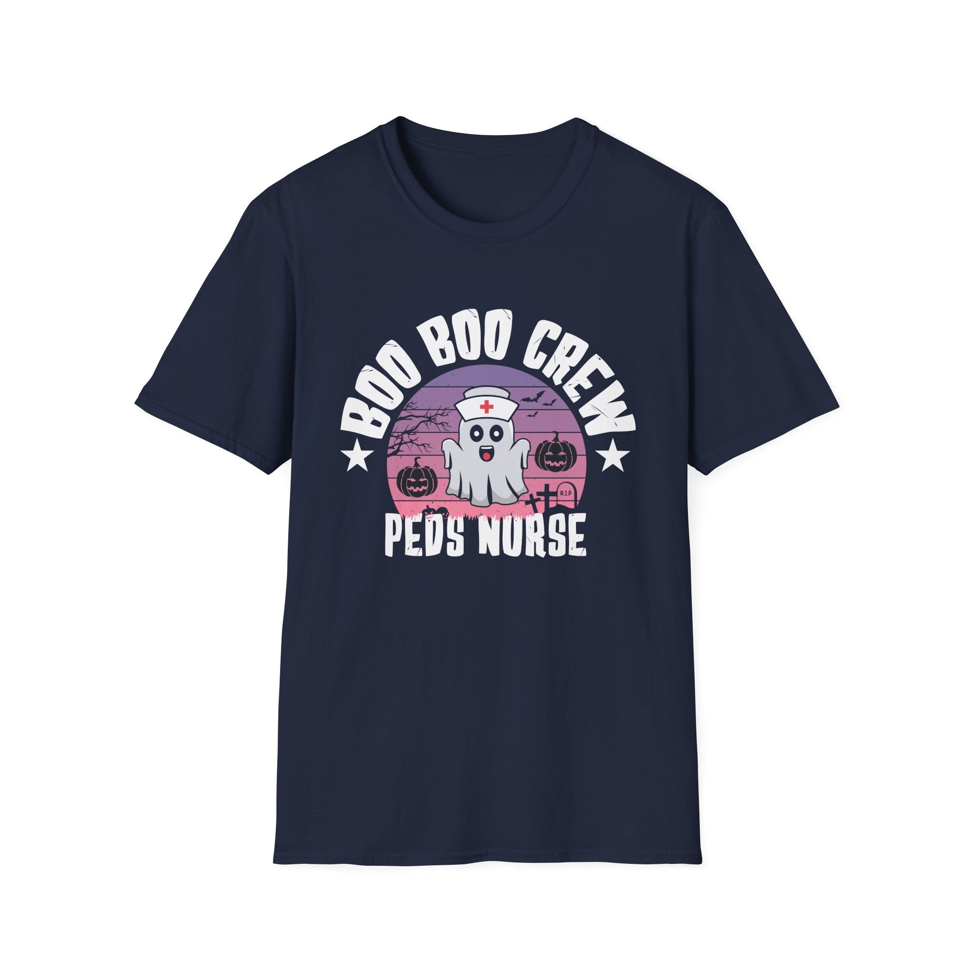 Boo Boo Crew Peds Nurse T-Shirt — Halloween Pediatric Nurse Tee