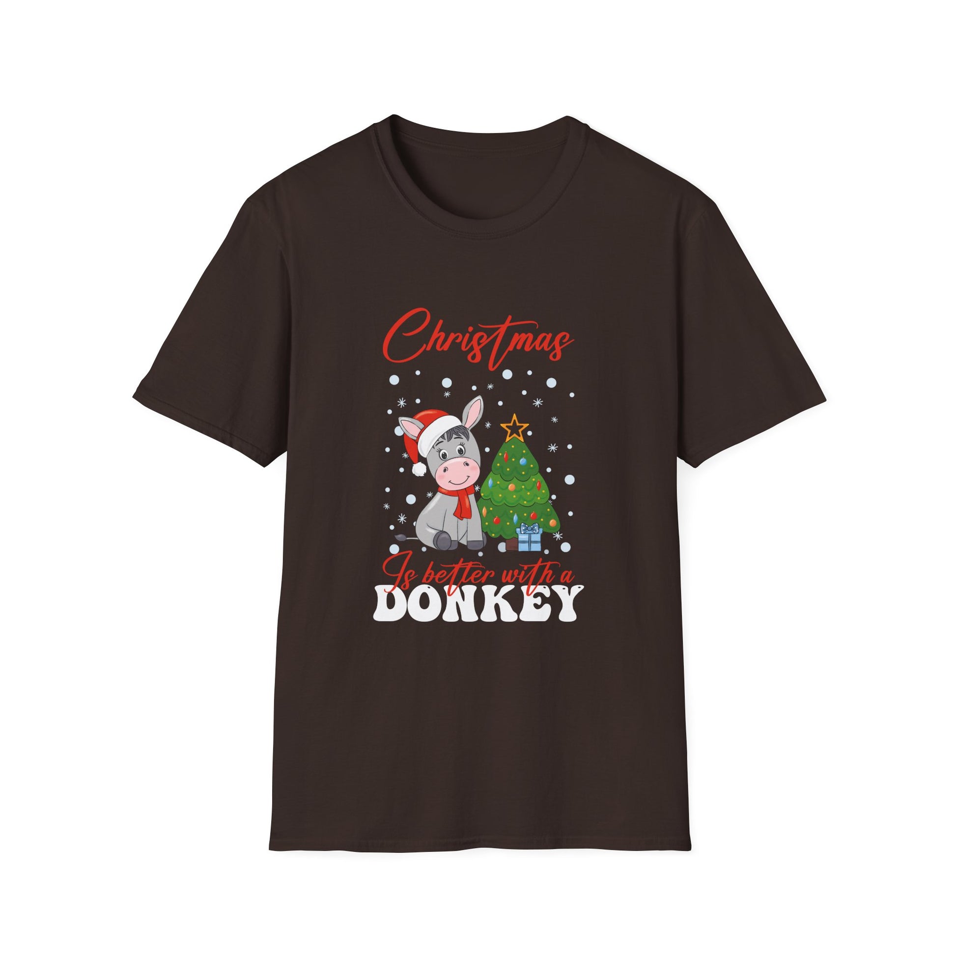 Christmas Is Better With A Donkey Ugly Christmas Sweater Unisex T-Shirt