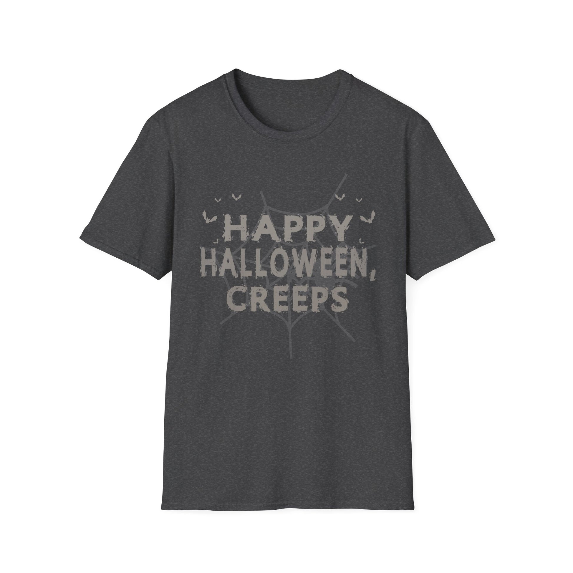 Halloween Creeps T-Shirt — "Happy Halloween, Creeps" Spooky Graphic Tee