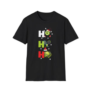 T-Shirt — Festive 'Ho Ho Ho' Tennis Christmas Tee