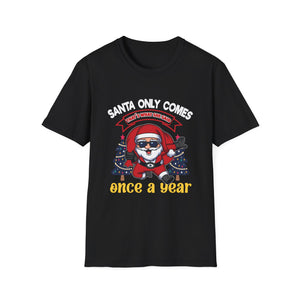 Christmas Santa Graphic T-Shirt — 