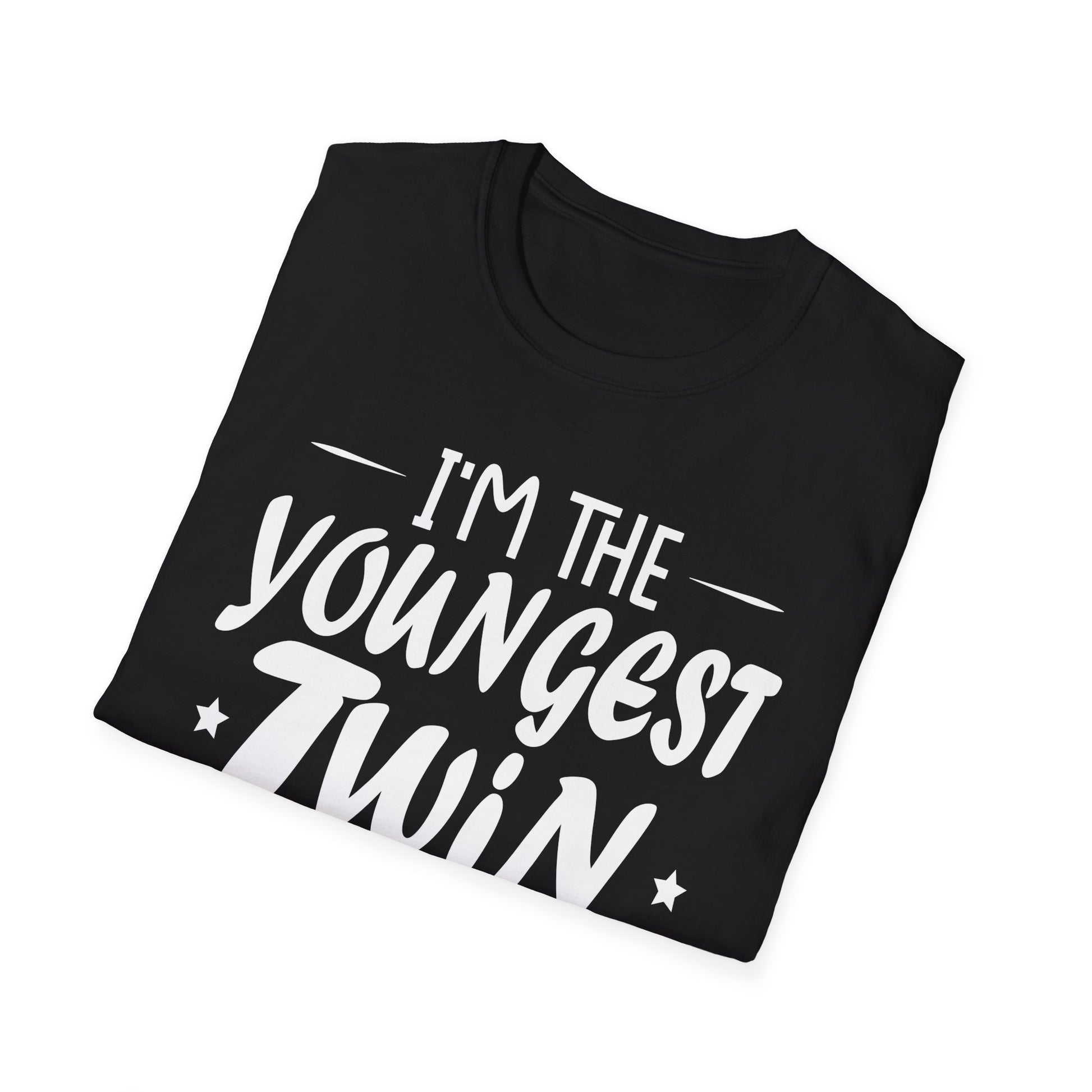 Twins Shirts Birthday Funny Siblings Youngest Twin  Unisex T-Shirt